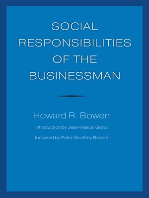 cover image of Social Responsibilities of the Businessman